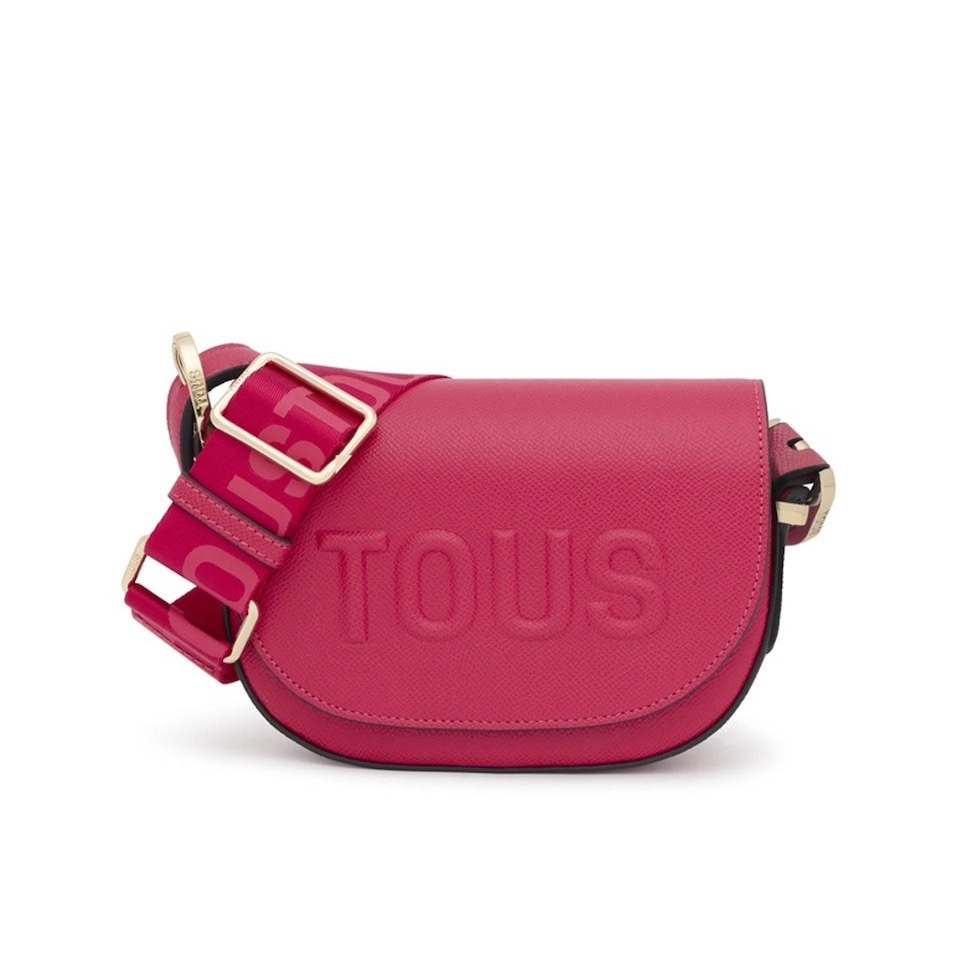 Bandolera mediana media luna con cremallera Tous 