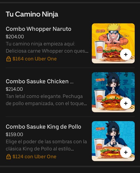 Naurto Burger King Mexico Juguetes Precio
