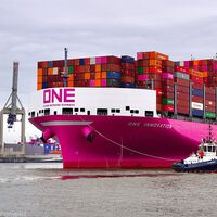 No es un barco, es un "Empire State" flotante: la machada del ONE superando el récord de contenedores a bordo