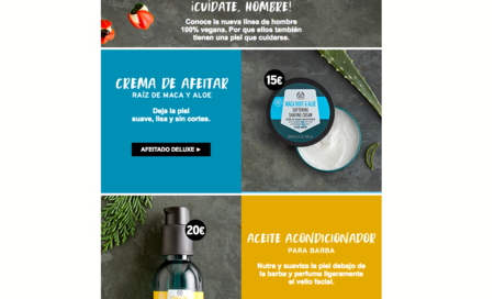 The Body Shop: 40% en la segunda unidad de productos faciales para hombre