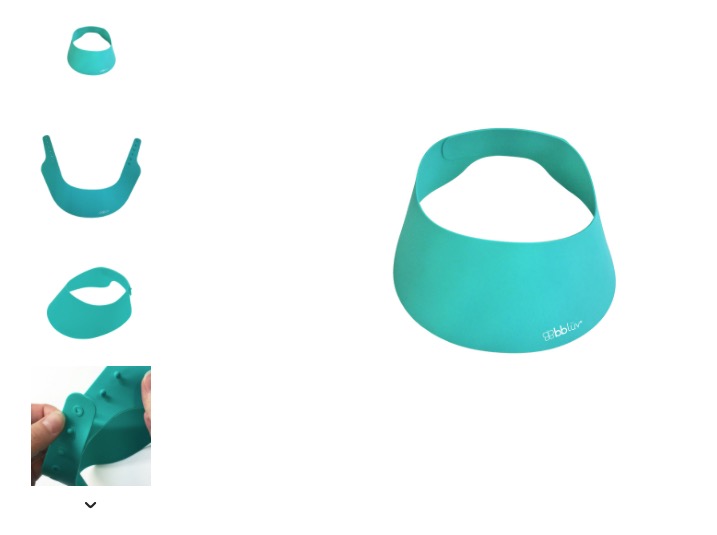 Visera de Baño Bblüv Käp de silicona Aqua azul