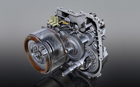 Motor eléctrico, generador y transmisión Voltec