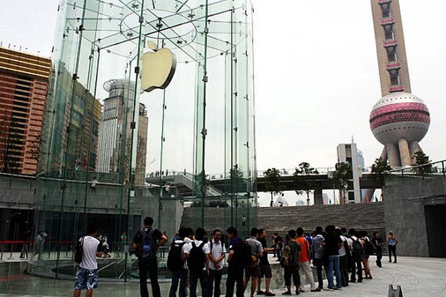 apple store shangai china tienda