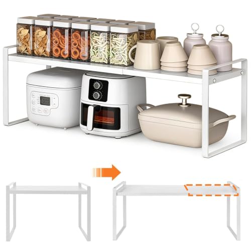 Estante de cocina extensible para microondas