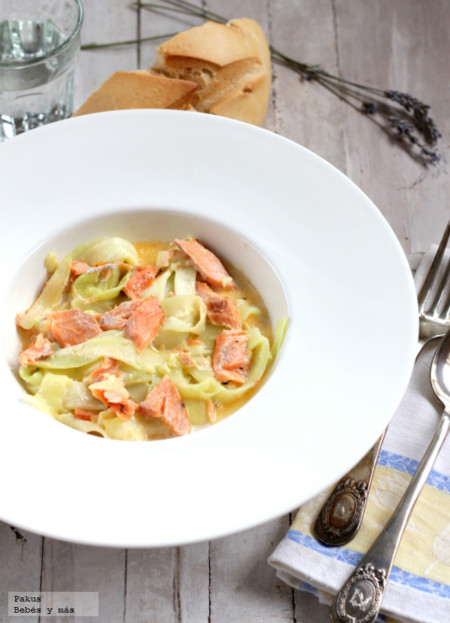 Falsos Tallarines De Calabacin Y Salmon