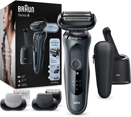 Oferta del día en la afeitadora Braun Series 6 60-N7650cc, especial para pieles sensibles, que hasta medianoche cuesta 159,99 euros en Amazon