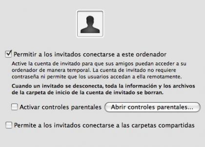 ConfiguraciÃ³n cuenta de invitado en Leopard