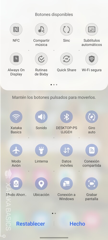 Cambia Los Botones Del Panel Rapido