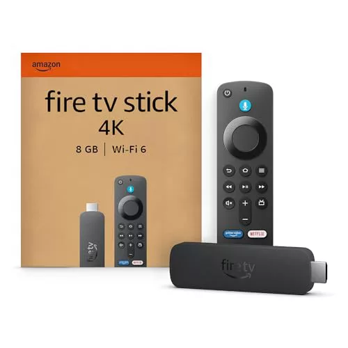 Amazon Fire TV Stick 4K, Dispositivo de streaming compatible con Wi-Fi 6