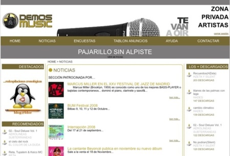 Demosmusic, plataforma española para la difusión de temas musicales
