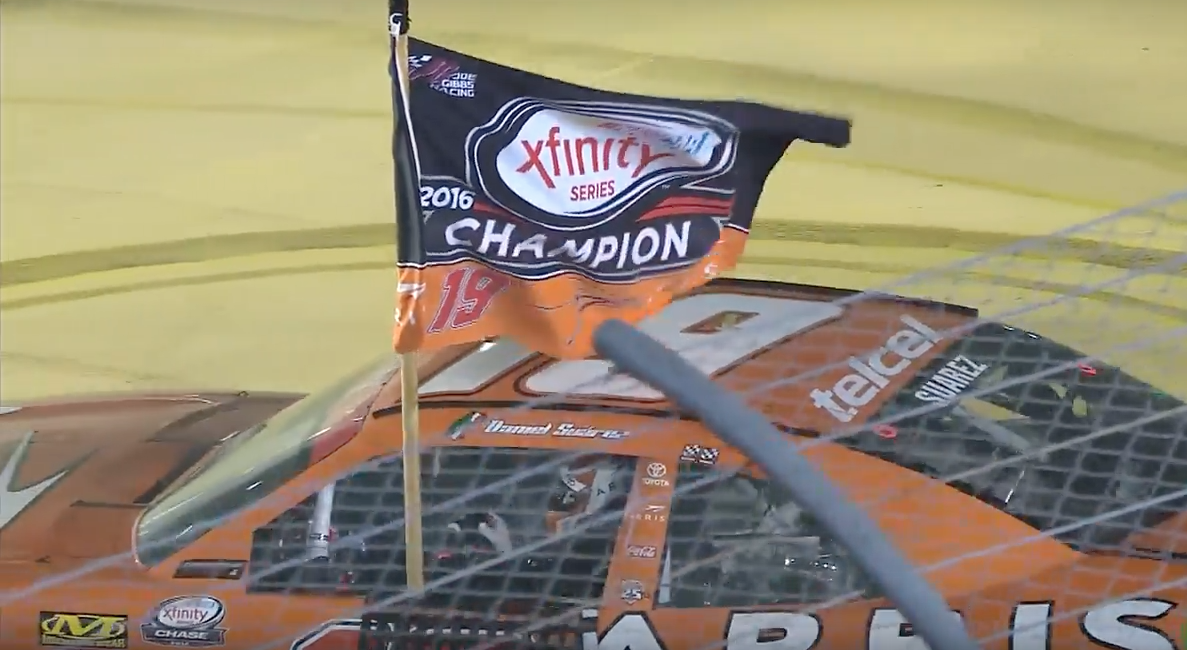 Daniel Suárez de primer mexicano con victoria en la NASCAR, a  primer campeón mexicano de la Xfinity