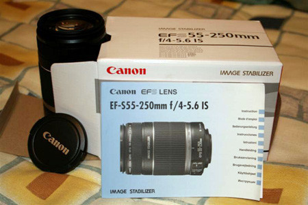 Desempaquetado: Canon EF-S 55-250mm IS