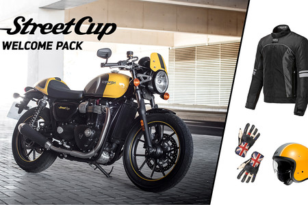 Cómprate una Triumph Street Cup y olvídate del casco, la chaqueta y los guantes