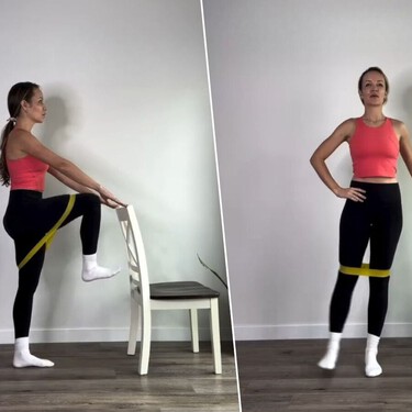 Jillian Hardwick, instructora de Pilates: "Estos cuatro ejercicios de Pilates con silla pueden rebajar el dolor de rodillas" 