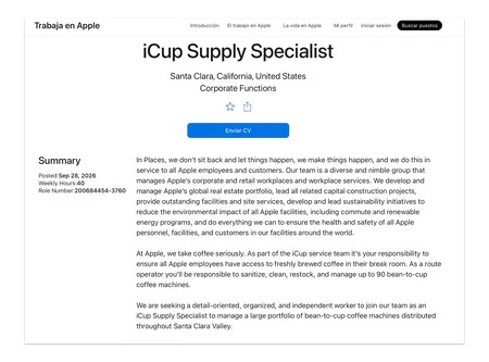 Oferta Trabajo Apple