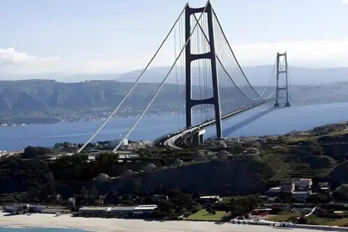 Ponte que será construída. Créditos: Stretto di Messina