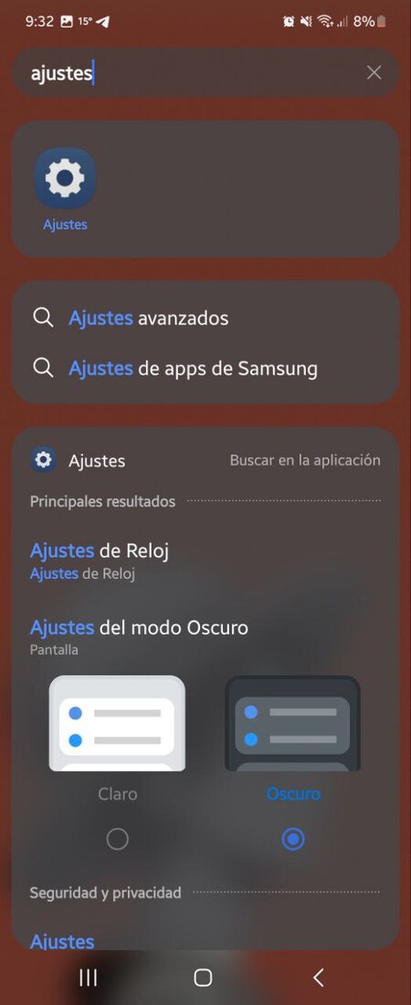 Ajustes