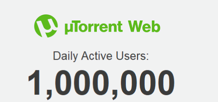 El recién lanzado uTorrent Web ya tiene más de un millón de usuarios activos al día