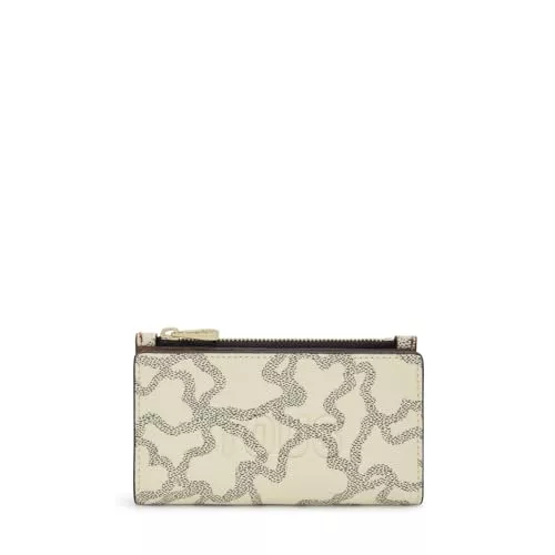 Tous Cartera Flat Beige, para Mujer, Medidas 8,5 x 14 x 2 cm, Colección Kaos Icon