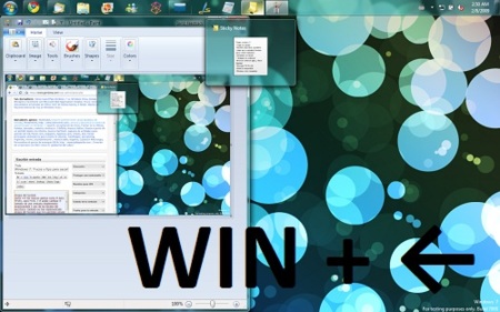 Atajos de teclado Windows 7
