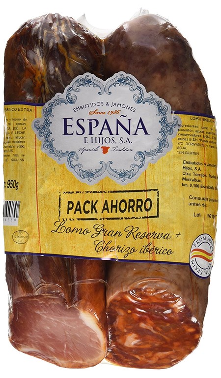 Lomo y Chorizo Ibérico rebajado, ahora por sólo 7,58 euros en Amazon