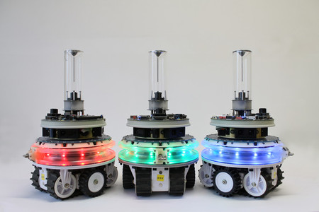Estos robots pueden unirse para formar otros más grandes o separase