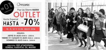 Outlet de Dresseos con hasta un 70 % de descuento: 10, 11, 12 y 13 de julio