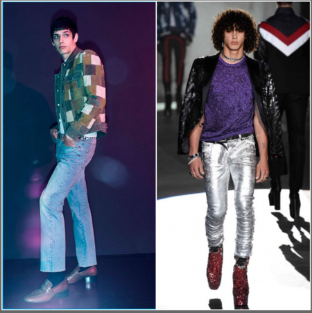 La moda masculina recibe una dosis extra de Glam para la primavera 2017