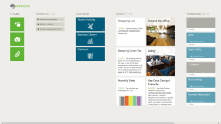 Evernote actualiza su aplicación para Windows 8 con un nuevo aspecto y otras mejoras