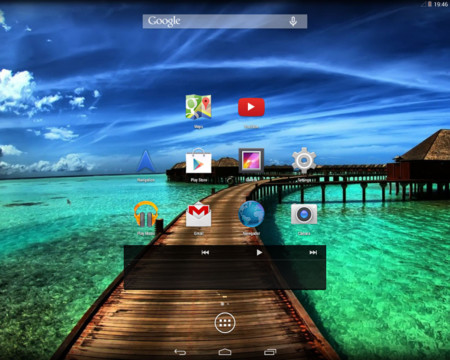 Android-x86, pantalla de inicio
