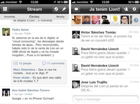Google+ actualiza su aplicación de iOS y añade soporte para iPod Touch y iPad