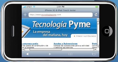 Visualizar la web de tu empresa desde un teléfono móvil