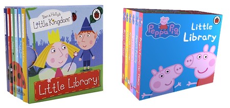 Dos sets de minilibros de Peppa Pig y Ben & Holly tirados de precio en Amazon (menos de 5 euros)