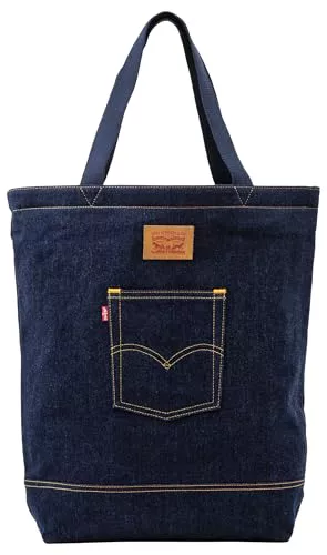 Levi's The Back Pocket Tote, Tote Bag Hombre, Azul (Navy Blue), Talla Única