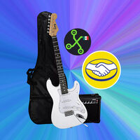 Esta guitarra eléctrica cuesta menos de 2,000 pesos en Mercado Libre, pero incluye un amplificador, accesorios y hasta un estuche 