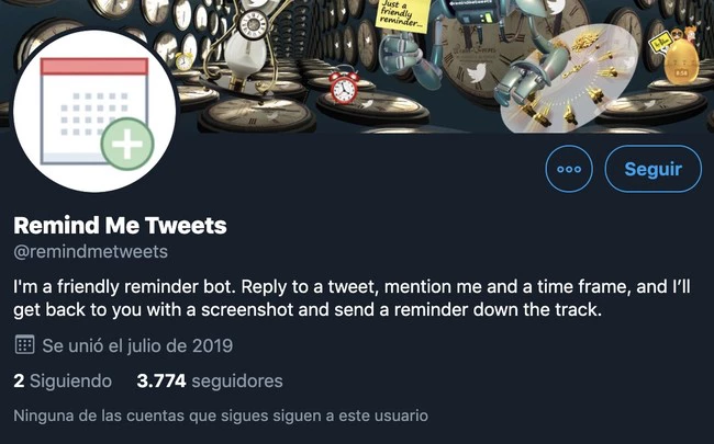 Remind Me Tweets