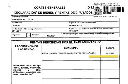 Declaración Bienes Congreso 2010 - Mariano Rajoy