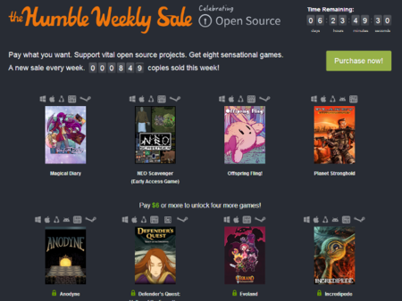 El Humble Weekly Sale se presta a ayudar al software libre