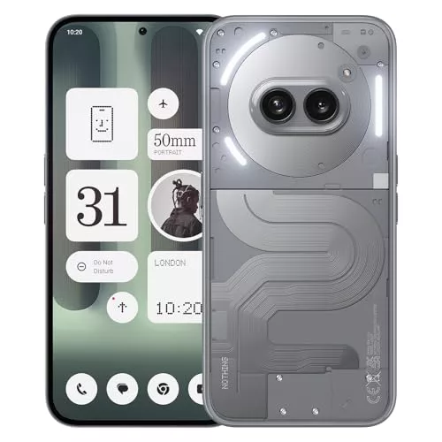 Nothing Phone (2a) Plus 12+256GB - Smartphone con Cámara Frontal de 50 MP, Carga rápida a 50 W y Nothing OS 2.6 - Gris