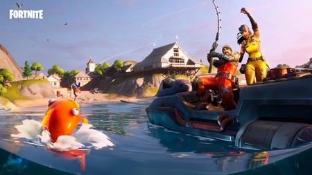 Desafío Fortnite: atrapa un objeto con una caña de pescar en distintas ubicaciones con carteles de No pescar