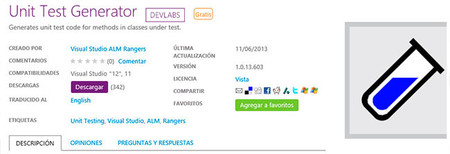 Unit Test Generator para Visual Studio 2012