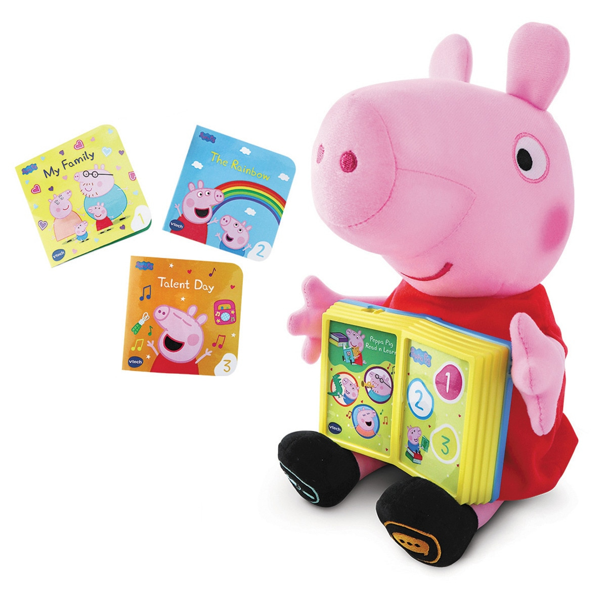 Peluche interactivo educativo de Peppa Pig Aprende con los diverlibros VTech