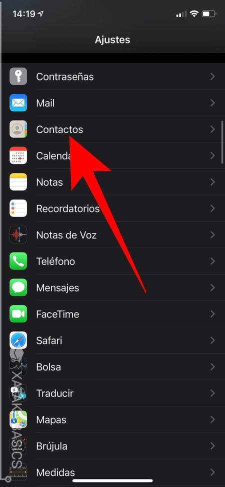 Contactos Ios