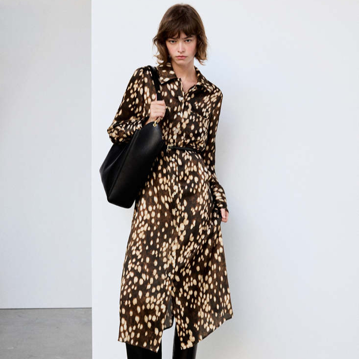 Vestido camisero bambi