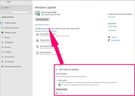 Windows 10 está ofreciendo instalar drivers que pueden causar problemas de estabilidad al sistema