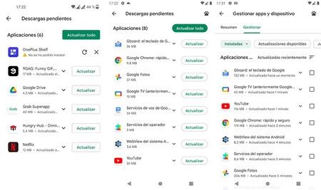 以前のデザイン(左)。新デザイン(中央と右)。いくつかのボタンはまだ正方形です。