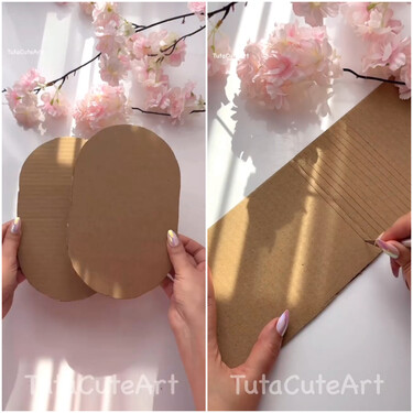 No lo sabía, pero con un trozo de cartón y un retal de tela, puedes hacer tú mismo estas cestas ideales para servir el pan o como frutero para la cocina