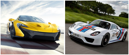 mclaren p1 y porsche 918 spyder
