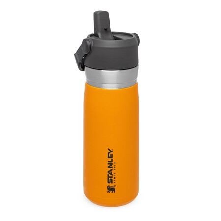 Botella De Agua Isoterma Acero Inoxidable Con Boquilla Plegable 065l Naranja