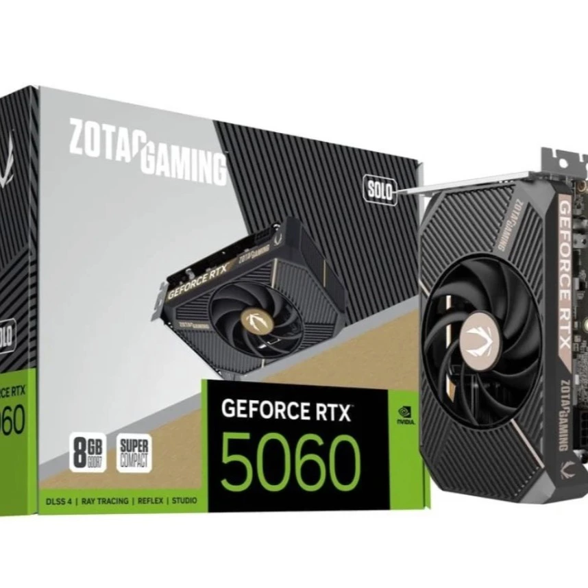 ZOTAC GAMING GeForce RTX 5060 SOLO 8GB GDDR7 Reflex 2 RTX AI DLSS4
